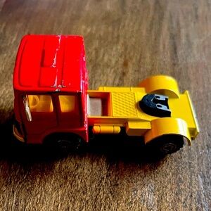 Vintage Majorette Renault Truck Car Carrier made in France